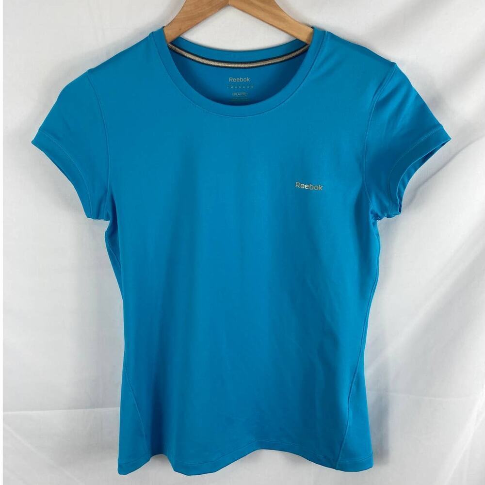 Reebok play dry short sleeve athletic top M